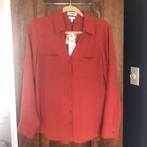 NWT Express Slim Portofino Shirt, Medium